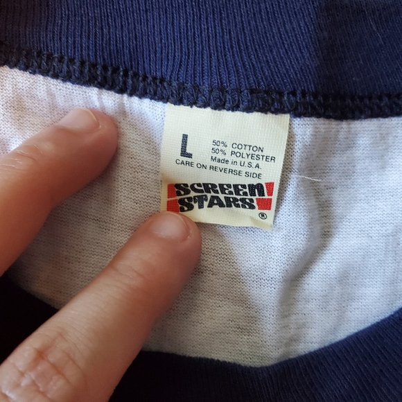 VINTAGE 80s Screen Stars ESTONIA T-Shirt - Picture 2 of 4